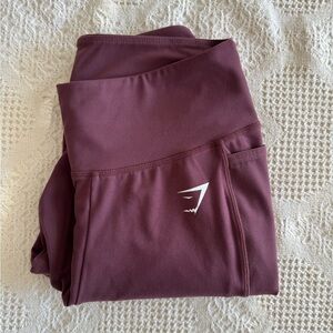 Gymshark Plum Leggings With Pockets Medium